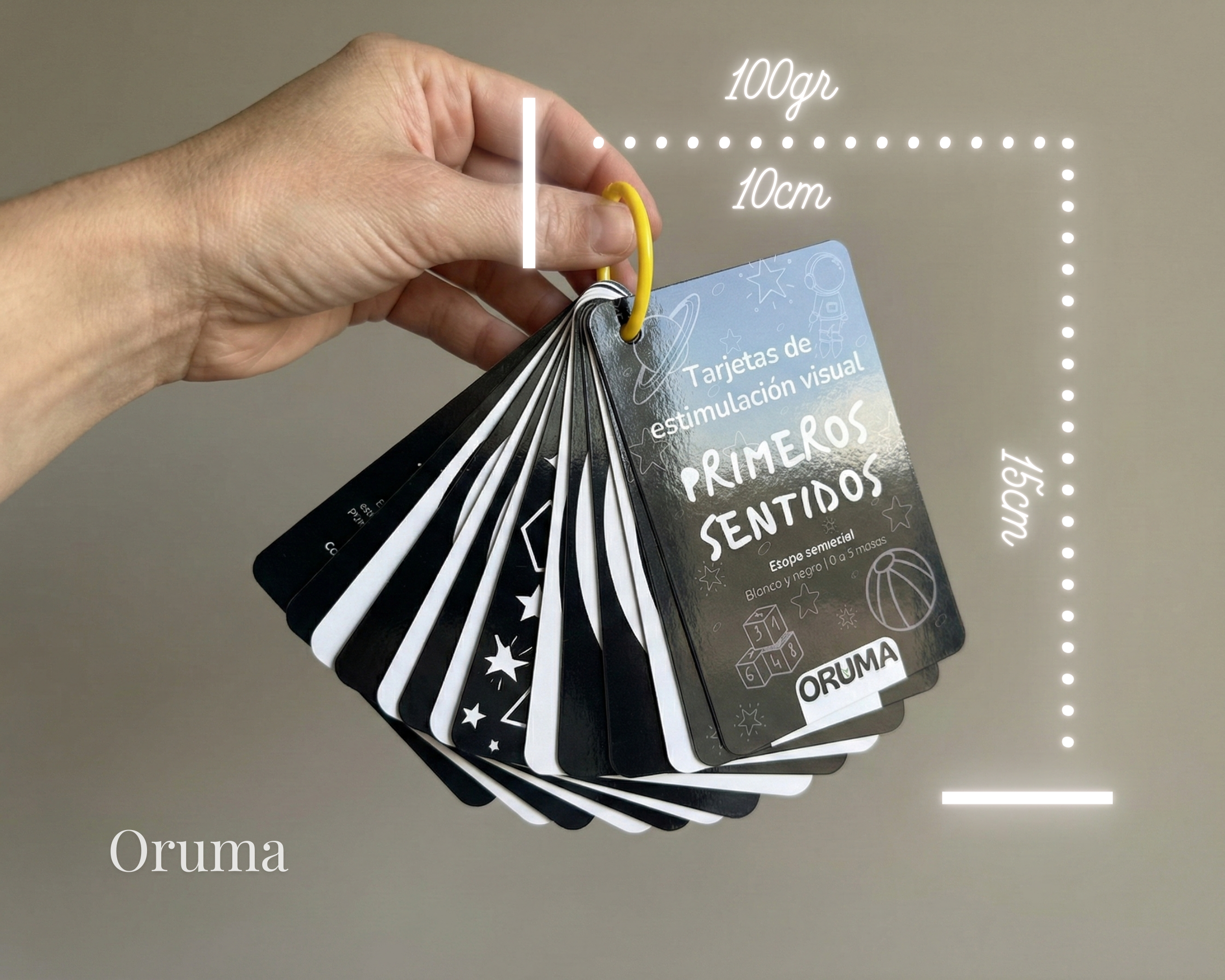 ORUMA | Cartas Contraste (0-3M) B/N