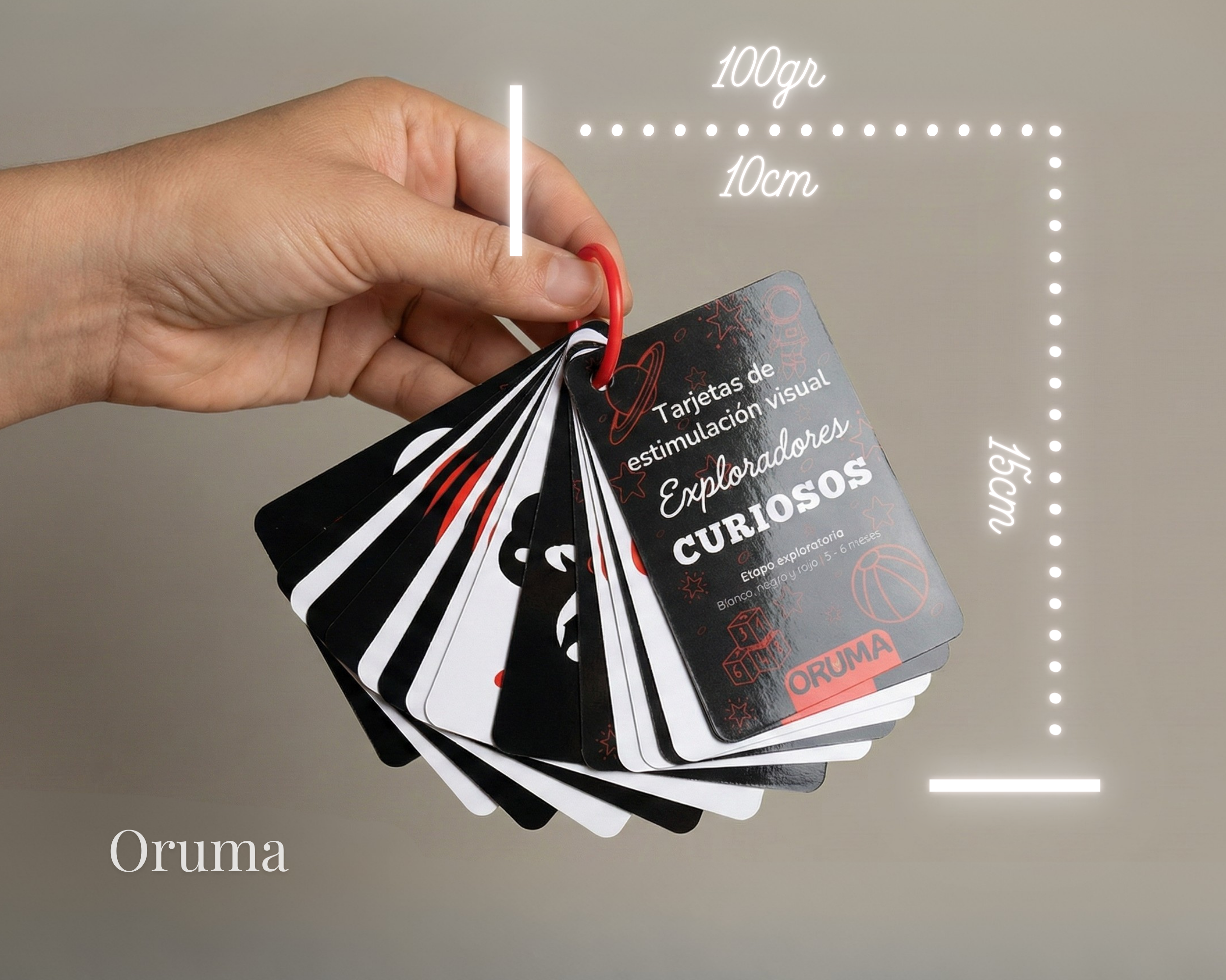ORUMA | Cartas Contraste (3-6M) B/N/R