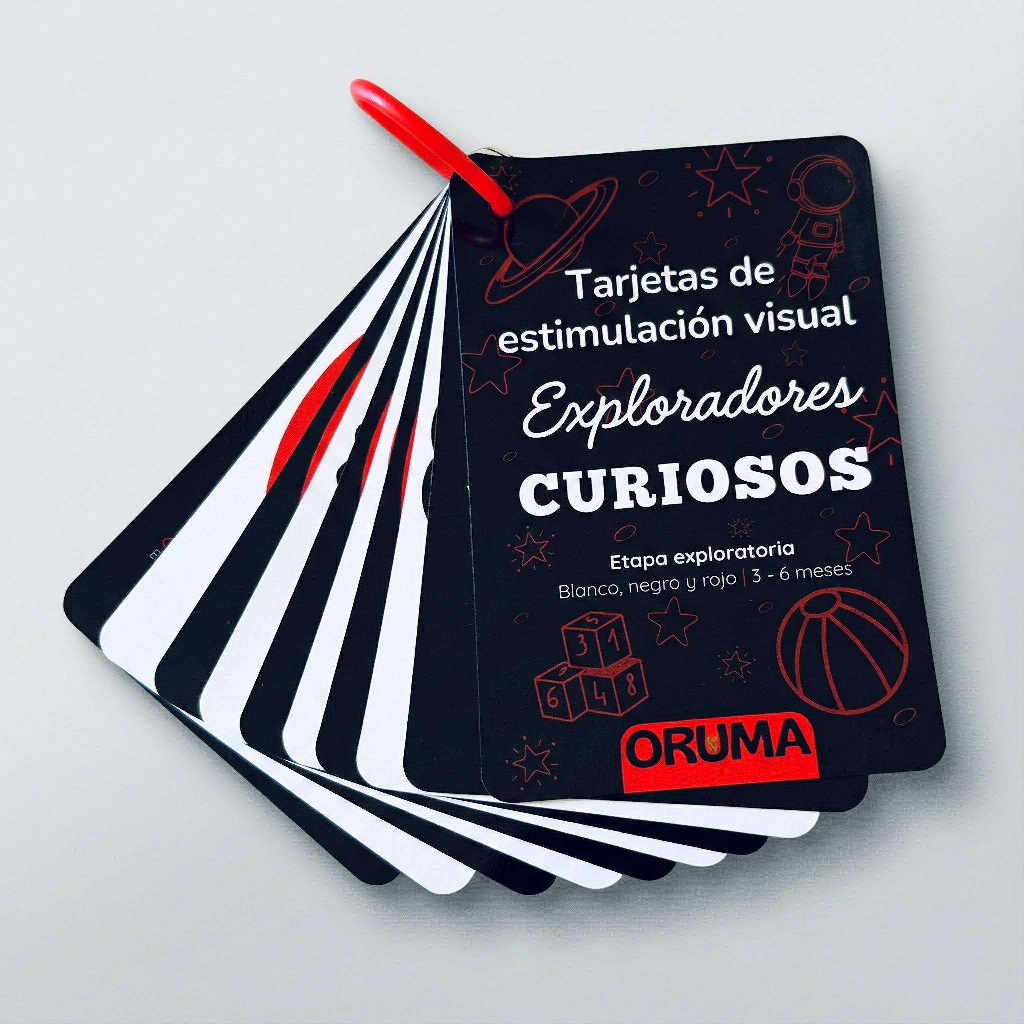 ORUMA | Cartas Contraste (3-6M) B/N/R
